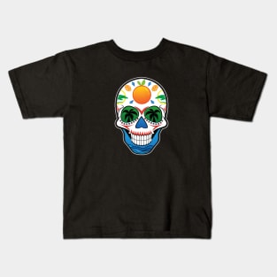 State of Florida Themed Sugar Skull Shirt for Men, Women, C Kids T-Shirt